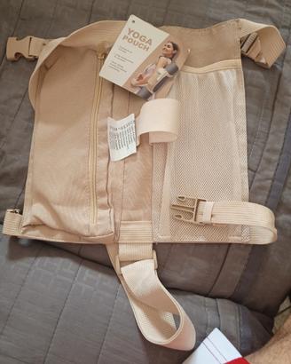 borsa porta tappetino da yoga beige
