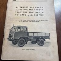 Manuale uso e manutenzione Autocarro 642 N6- 1958