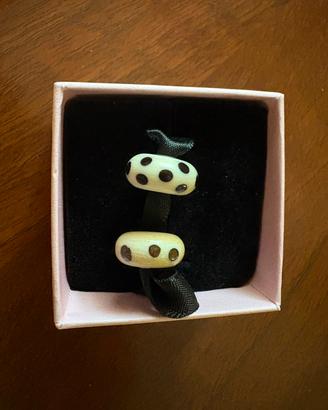 Vetri opachi Trollbeads "Pois neri" 