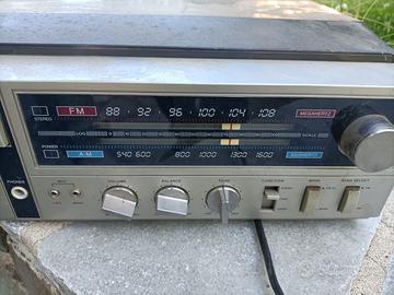 Stereo giradischi mangianastri vintage Silver