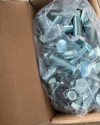 n.400 Viti e rondelle piante zincate M20x60