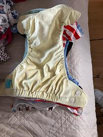 8 pannolini lavabili + 18 inserti