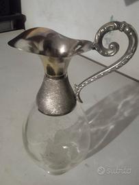 Caraffa serigrafata vetro e silver 