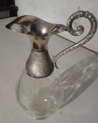 Caraffa serigrafata vetro e silver 