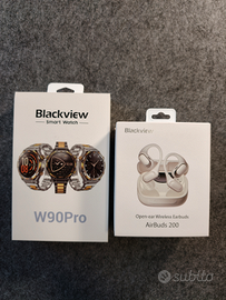 Blackview W90 Pro + cuffie