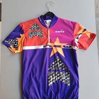 Maglietta ciclismo Diadora vintage multicolor
