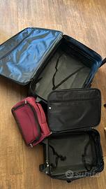 Valigie nuove + beauty case usate una volta!