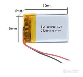 battery 3.7V 250mAh 502030 polymer lithium