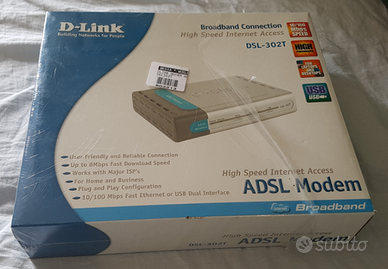 Modem adsl D-LINK NUOVO E CONFEZIONE ORIGINALE