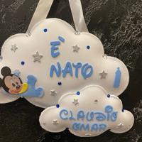 Fiocchi nascita personalizzati fatti a mano 🎀