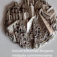 ARGENTO 925 MEDAGLIA UNINDUSTRIA BERGAMO 1986