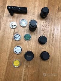 Obiettivi vintage di varie dimensioni e focale