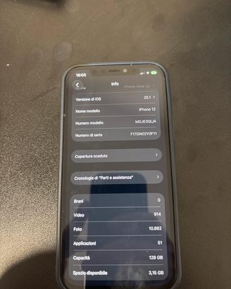 iPhone 12 blu