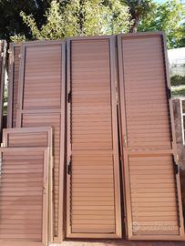 Persiane in alluminio con telaio