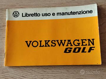 Volkswagen Golf libretto uso e manutenzione 1977