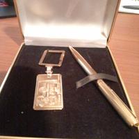 Penna a sfera lalex gold plated dorata sfera metal