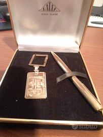 Penna a sfera lalex gold plated dorata sfera metal