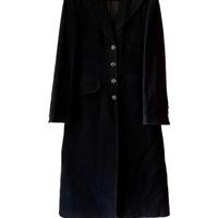 Cappotto nero lungo vintage