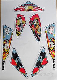 Flipper Gottlieb Catd King set isole/plastiche