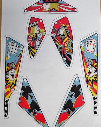 Flipper Gottlieb Catd King set isole/plastiche