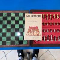 Set Scacchi Vintage anni 80 in metallo Scacchiera