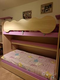 Letto a castello scorrevole 