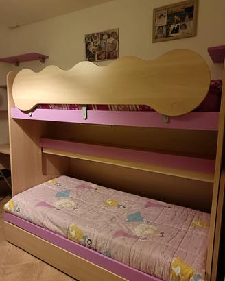Letto a castello scorrevole 