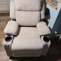 poltrona reclinabile massagiante  nuova 