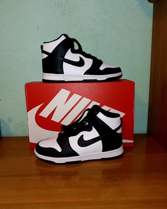 Nike Dunk High- Sneakers alte - bianco/nero/ 38