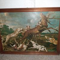 QUADRO SCENA DI CACCIA