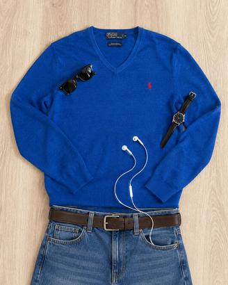 Maglione Polo Ralph Lauren scollo V- taglia M