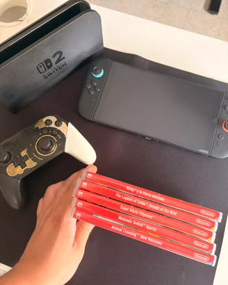 Nintendo Switch + 5 giochi + pro controller