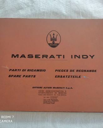Maserati INDY Catalogo Ricambi Originale