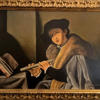Quadro Ritratto di giovane con flauto del Savoldo