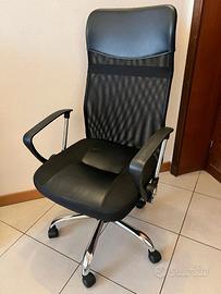 Sedia ufficio ergonomica regolabile – buone condiz
