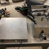 Piano caldo friggitrice a olio