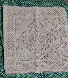 Tappeto sardo vintage cm 44x44 cotone