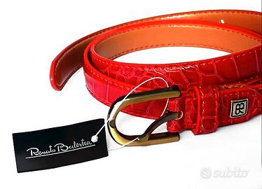 CINTURA RENATO BALESTRA ECOPELLE ROSSA