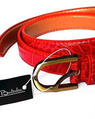 CINTURA RENATO BALESTRA ECOPELLE ROSSA