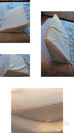 Cuscino cuneo  per schiena, gambe, antireflusso
