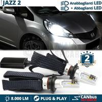 Kit Luci LED H4 per HONDA JAZZ 2 Anabba + Abbaglia