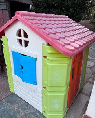 Giochi esterno bimbi casetta scivolo dondolo