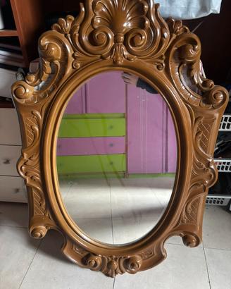 specchio vintage ovale stile barocco