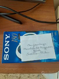 vhs registrazione  juve milan finale champions 200