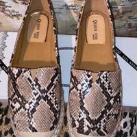 Espadrillas donna in pelle coccodrillo