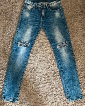 Jeans Leyoo blu chiari strappati