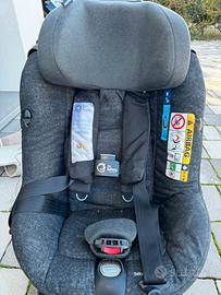 Seggiolino auto con isofix e airbag, girevole