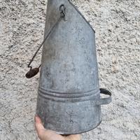 Vintage catino zincato vintage carbone mastella