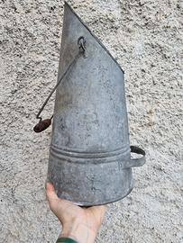 Vintage catino zincato vintage carbone mastella