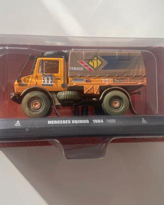 Modellino Mercedes Unimog 1984 Dakar scala 1:43